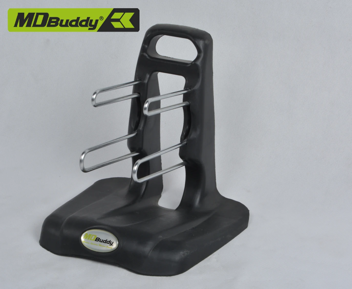 MDBuddy Set of 3 Pairs of Neoprene Dumbbell Set with Stand