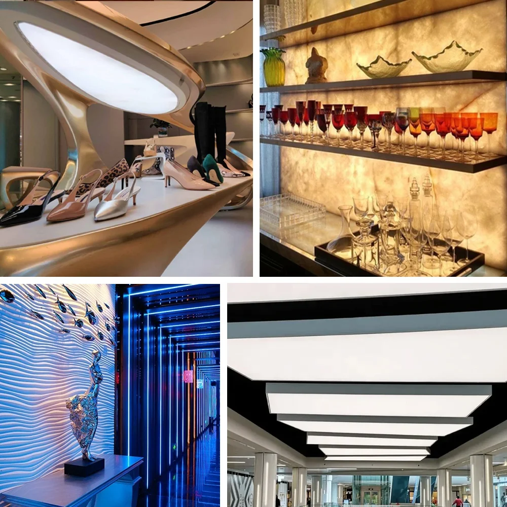 LED Factory Cuttable Paper Thin Flexibility Light DC 24V Luces Backlights Bendable Flex LED Sheet Panel