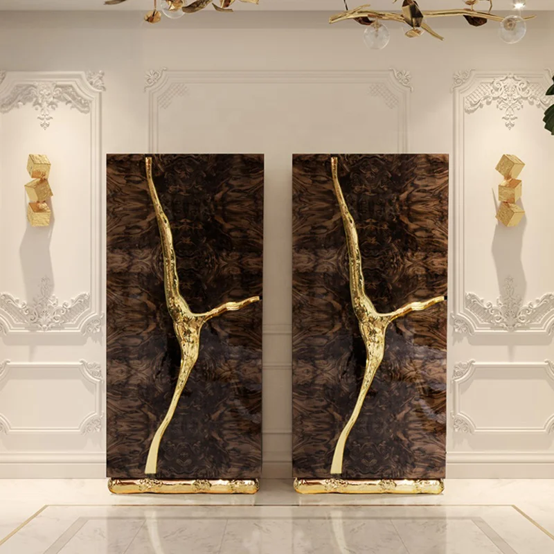 Высококачественная Роскошная домашняя мебель шкаф для гостиной уникальный дизайн деревянный шпон винный барный