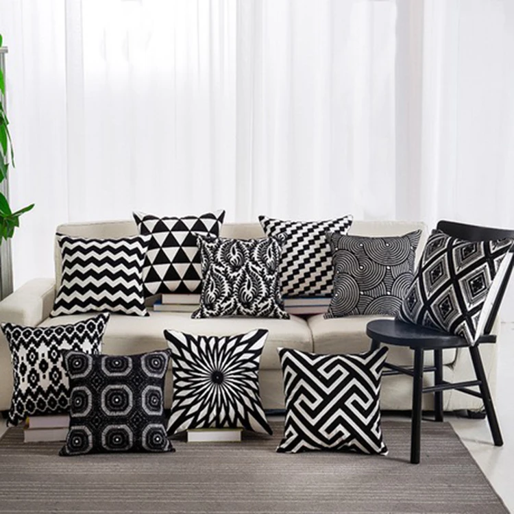 geometric pattern cushion covers