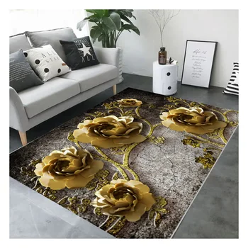 Factory wholesale fashion carpets and rugs for living room home decor printed carpet