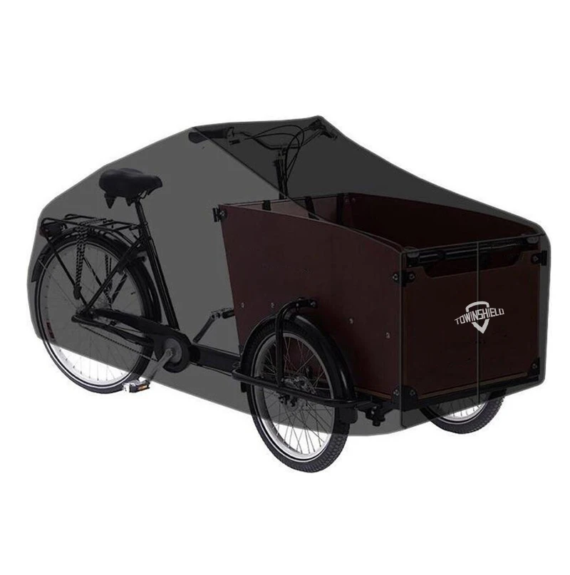 Heavy Duty Waterproof Outdoor Adult 3 Wheels Tricycle Trike Cargo Bicycle Storage Cover