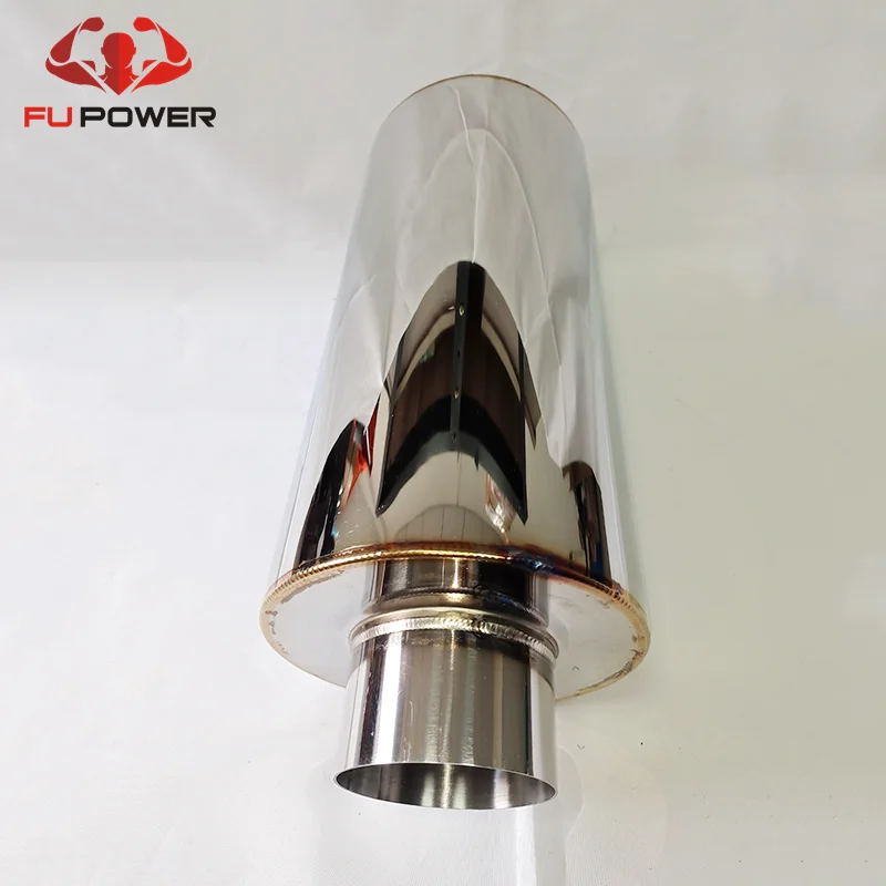 New Universal Exhaust Silencers 2.5''/3''/3.5''/4'',6'' Long Titanium