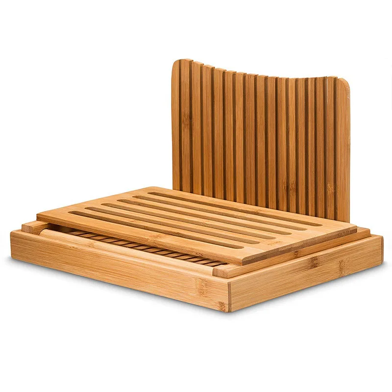 High Quality Bamboo Bread Slicer for Homemade Bread Use Family Gift  with Adjustable Width Bread Slicing Guides