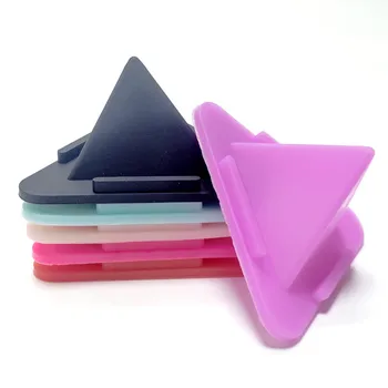 Innovative Cross-Border Silicone Pyramid Mobile Phone & Car Holder Portable Lazy Universal Squeeze Toy