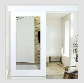 Partition Doors Mirror Sliding Glass Barn Doors Wooden