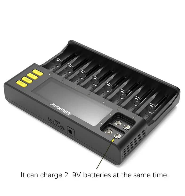 LiitoKala Lii-S8 18650バッテリー用充電器 9V Ni-MH対応 1年保証