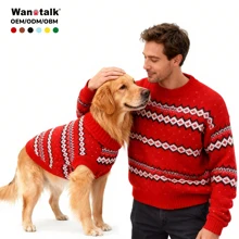 Wholesale Christmas Cat and Dog Sweaters Anti-Hair Fall Autumn and Winter Pet Clothes Coat Accessory