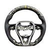 Forged Carbon+Perforated Leather+Yellow Stripe Sti