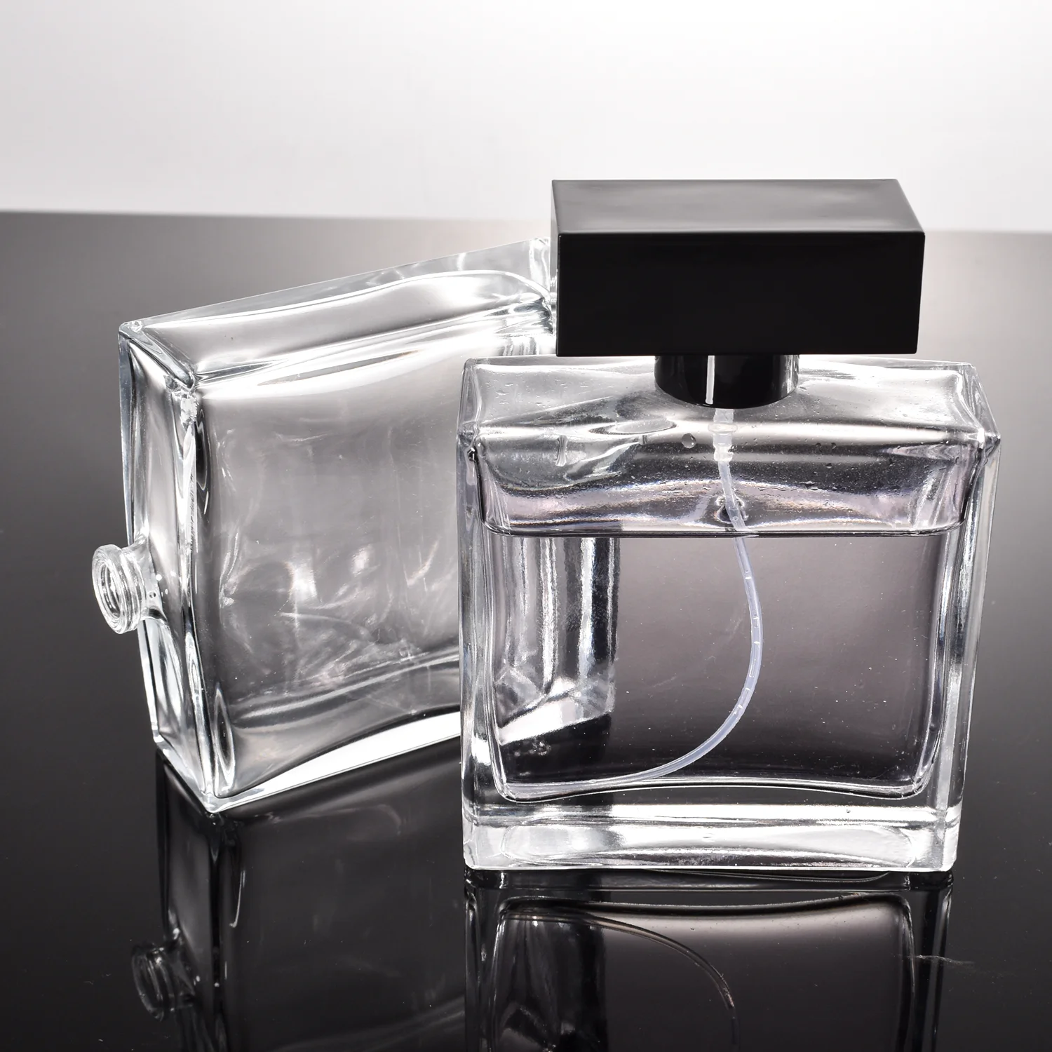 Empty Square Perfume Bottle 100ml Perfect for Cosmetics
