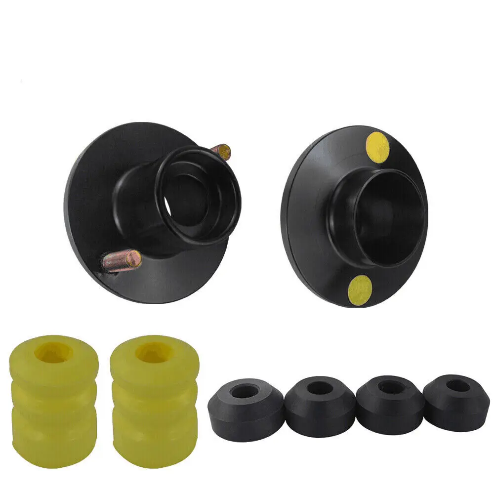 2pcs/lot Black Aluminum Suspension Coilover Shocks Strut Top Hat Mount