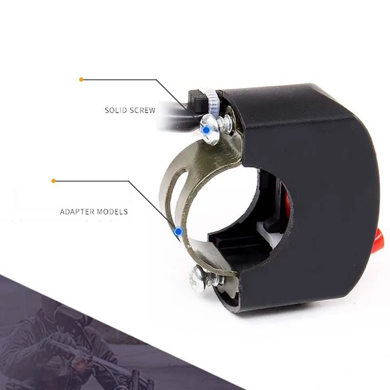 1 шт. мотоциклетные переключатели Цилиндрический разъем на руль Кнопка ВКЛ./ВЫКЛ. коннектор кнопочный переключатель аксессуары для