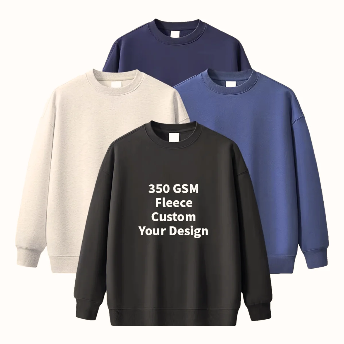 Unisex Custom Logo Baby Mens Regular Sleeve Crewneck Sweatshirt Hoodies and Sweatshirts for Sweater Men