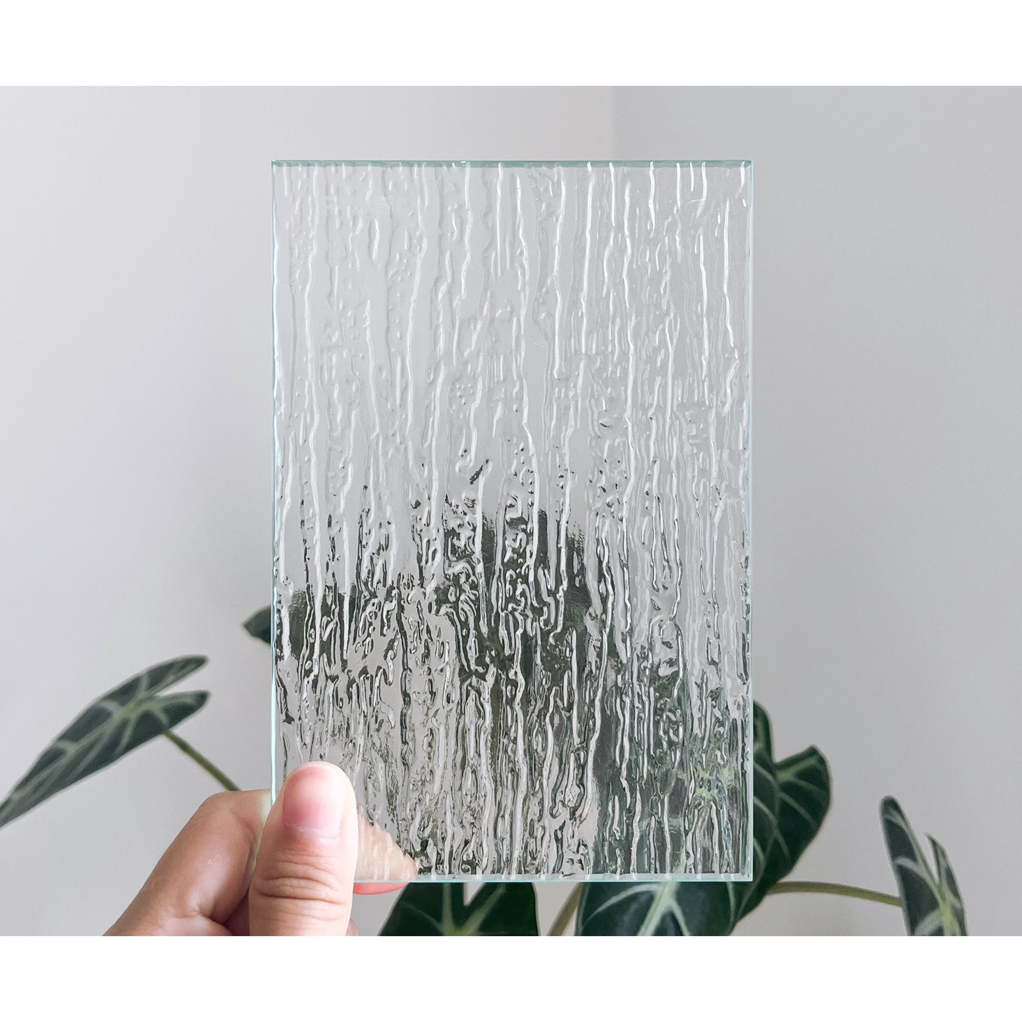 Customizable Clear Ribbed Pattern Glass Panels for Home Door Window ...
