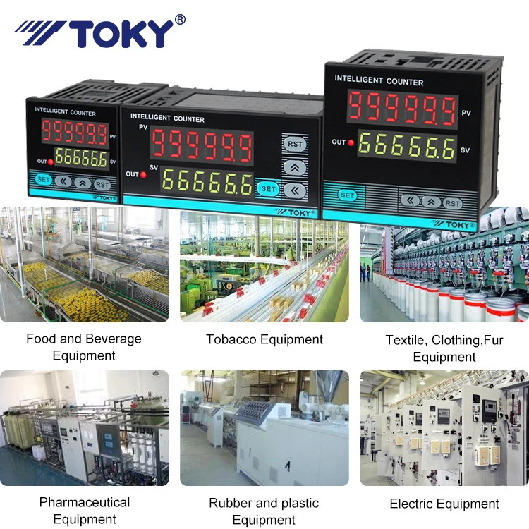 High Accuracy Industrial Microprocessor Controlled Dual Line 6 Digits Display Digital Counter