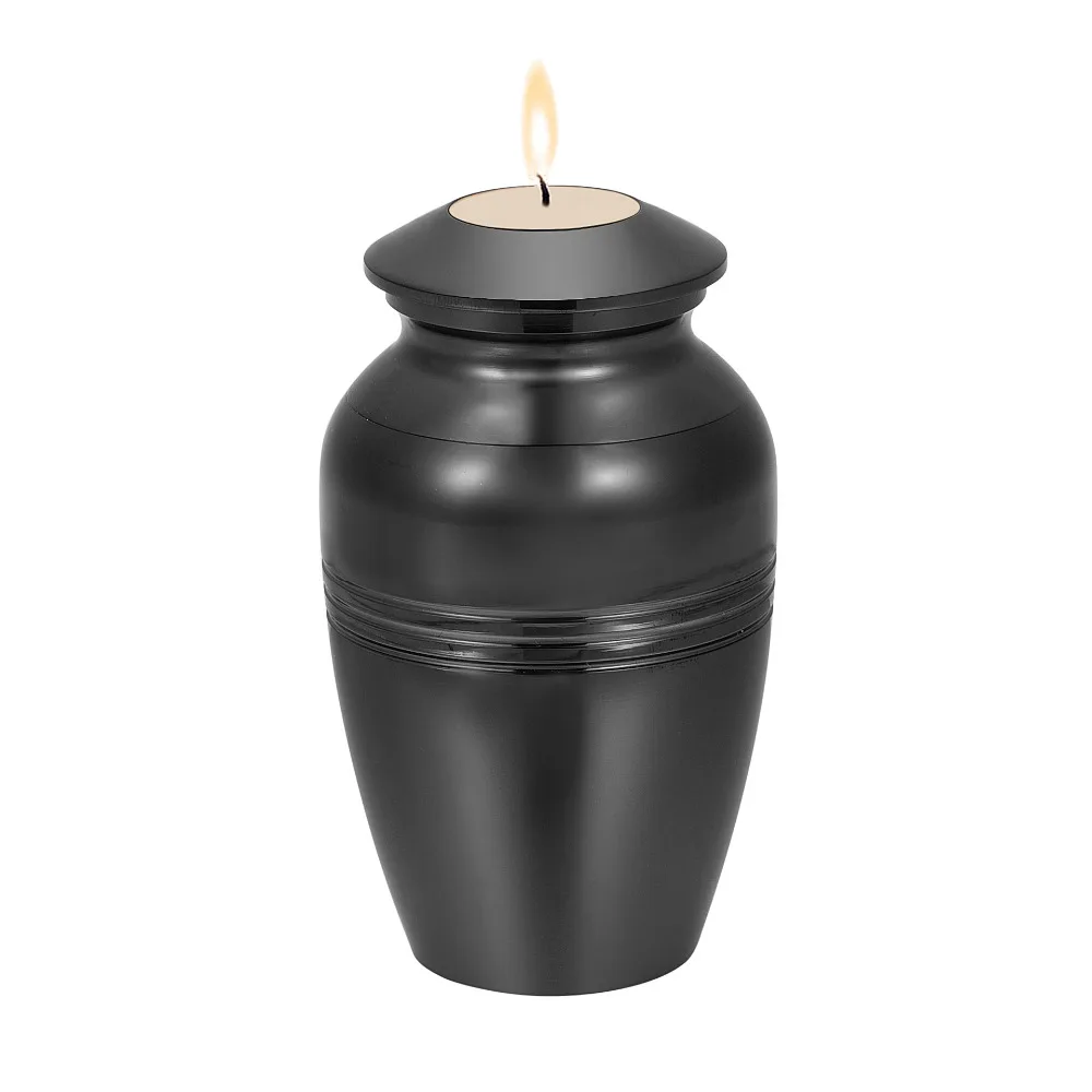 45x75mm Metal Candle Holder Ashes Urns Keepsake Cremation Urn for Human Pets Ashes can With Spoon and Velvet Bag