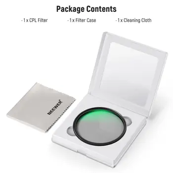 Camera Lens MC CPL Filter NEEWER 77mm Polarizer Filter MC CPL Circular Polarizing Filter With HD Optical Glass product image