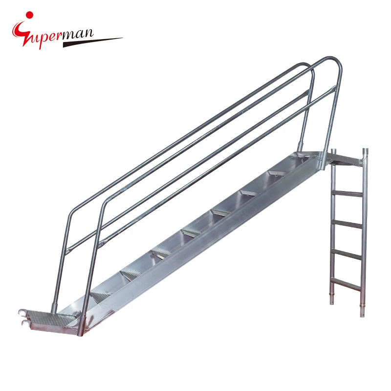 Movable Scaffolding Stair Ladder Climbing Staircase Aluminum Staircase