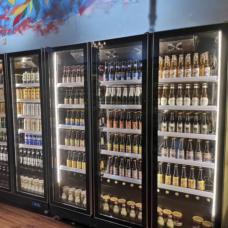 Refrigerators Drink Display showcase Sub zero Wine and Beer Self Service Alcohol Fridge