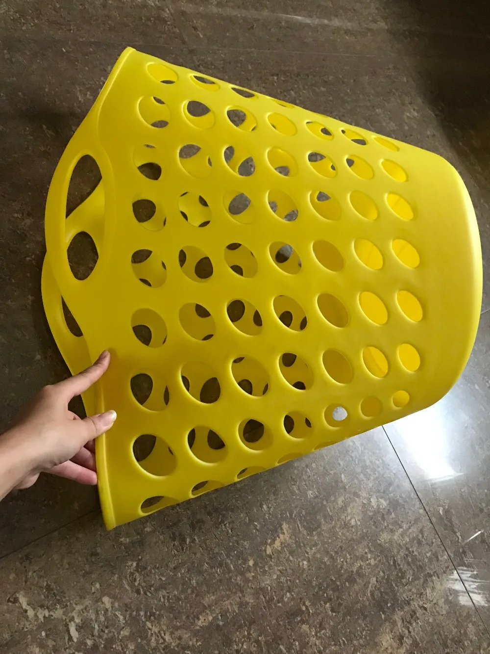 Plastic Storage Collapsible Ventilate High Quality LDPE  Laundry Basket Hamper With Handles