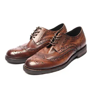 2026 Men's Business Dress Shoes Genuine Leather Oxfords Executive Leather Shoes for Business Men