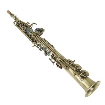 Abalone shell buckle straight tube soprano saxophone professional saxophone accessory set
