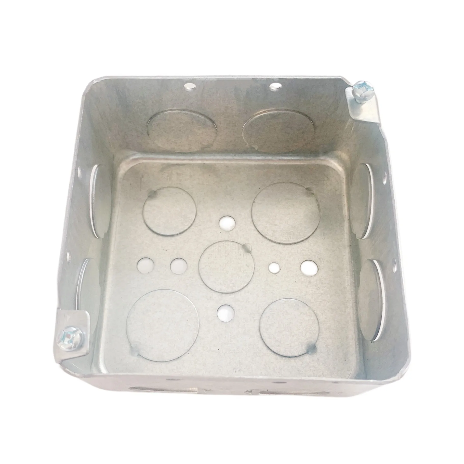 Cheap 4" Square Metal Junction Box Extension Ring 21/8" Deep 53171