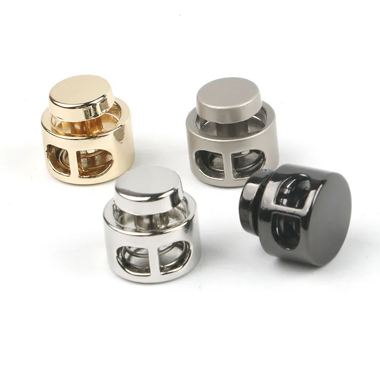 Garment Accessories Toggle Cord Custom Logo Adjuster Stopper Tali Zinc Alloy Cord Locks Elastic Stopper Cord Stopper Metal