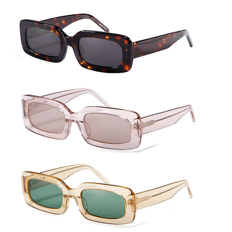 2022 Trendy Thick Acetate Sunglasses UV Protection Tac Lens High popular Quality Manufac