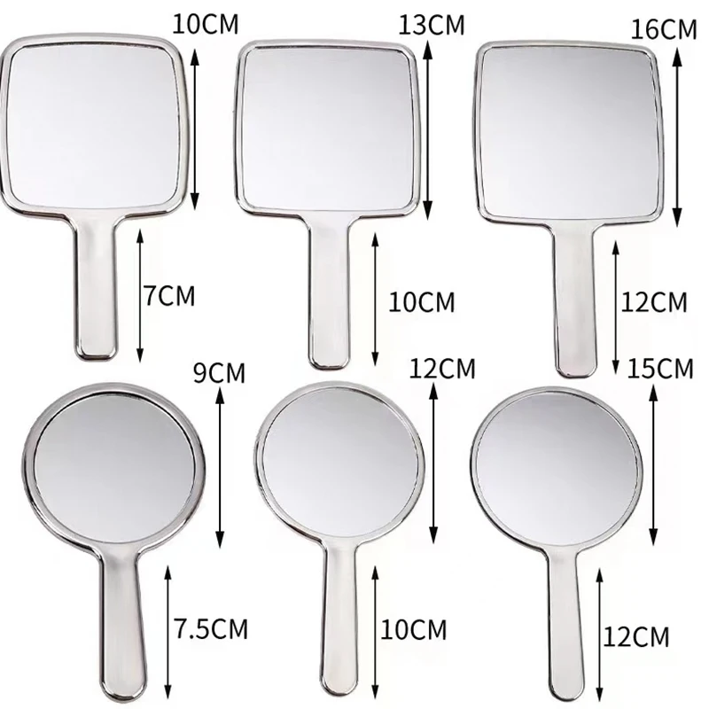 thumbnail image 2 of Simple Handheld Face Mirror - Sturdy Compact Makeup Mirror For Home, Dorm, Office 2 of 4