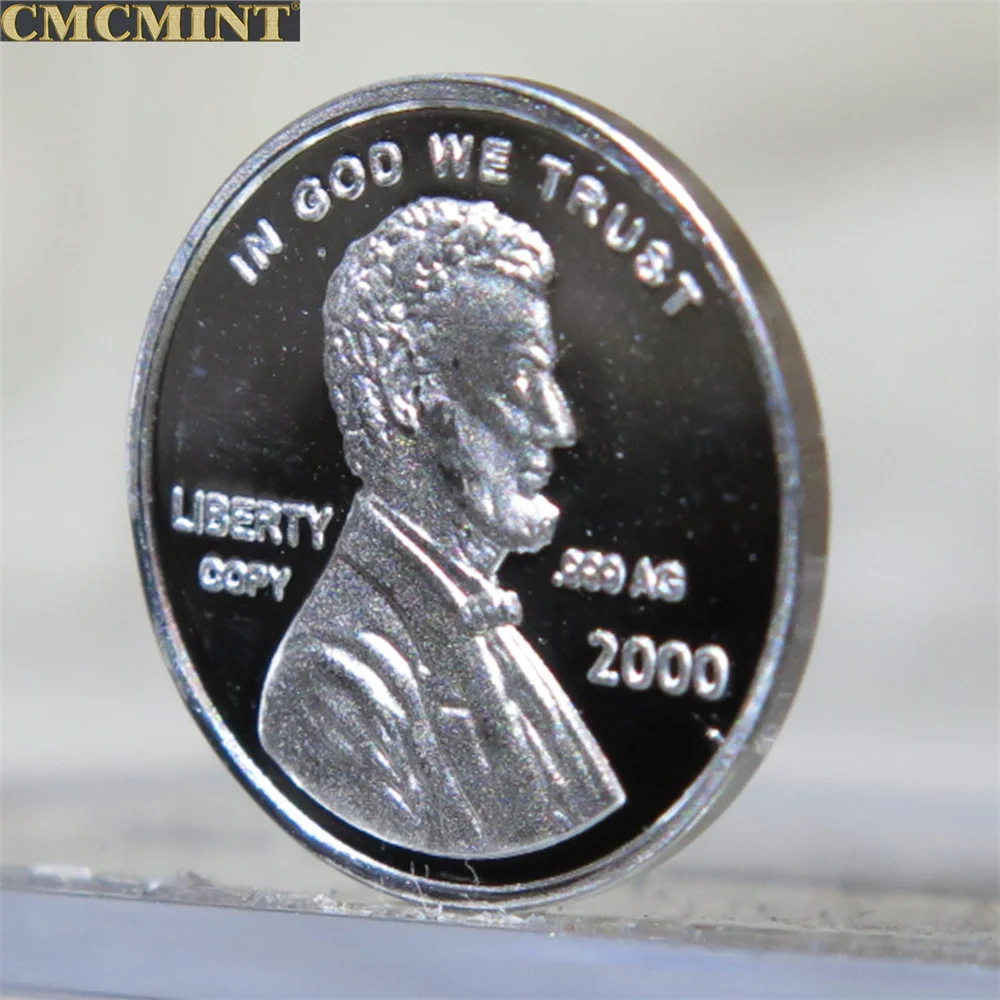 1 Gram 999 Fine Silver 2000 Lincoln 1 Cent Round Coin A061 Buy Silver