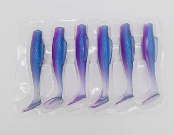 Cheery Wholesale 65mm 2.3g Soft Paddle T Tail Fishing Ripple Shad Lure 6pcs/bag – Soft Lure – view 5