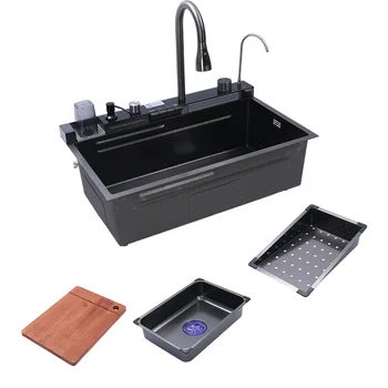 Stainless Steel Kitchen Sink Multifunctional Glow Single Bowl Kitchen Sink With Low Price