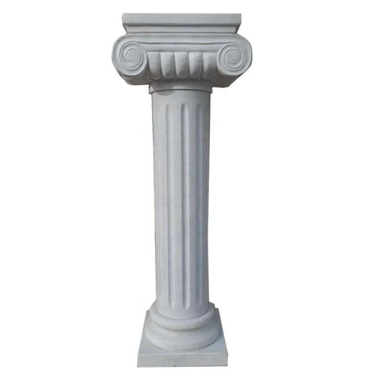 Roman Brown House Decorative Hand Carved Pillars