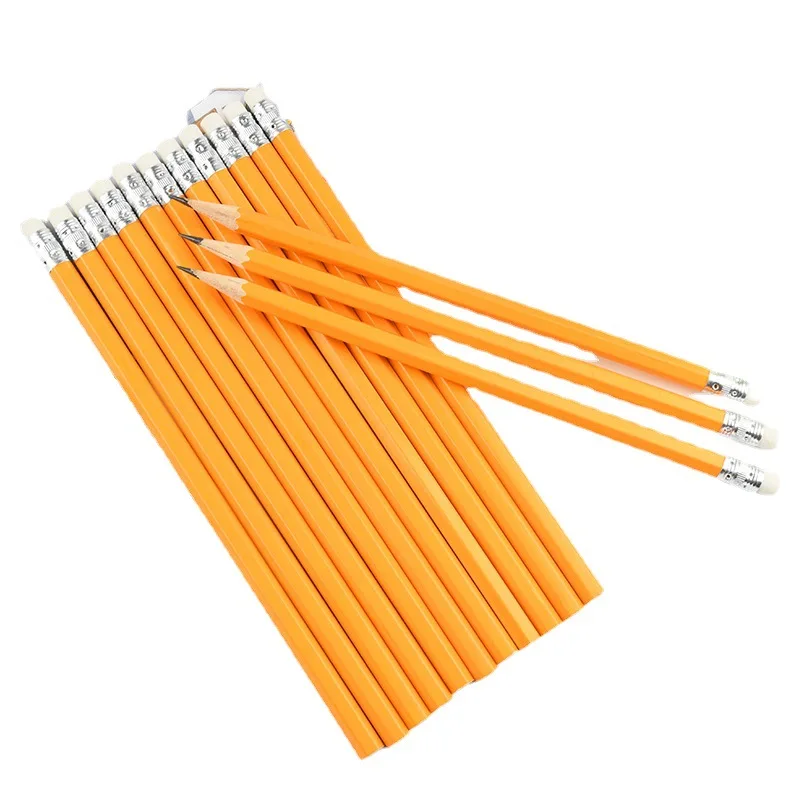 Factory Standard Pencil Logo Wooden Cheap Wholesale Bulk Custom Design