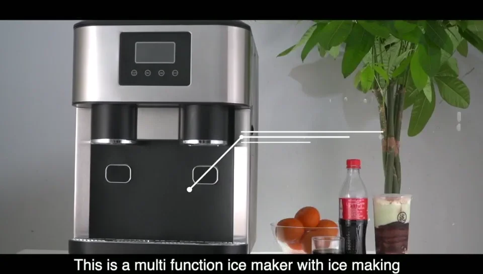 Miui 3 In 1 Mini Ice Block Making Machine High Quality Stainless Steel 18kg With Dispenser Big