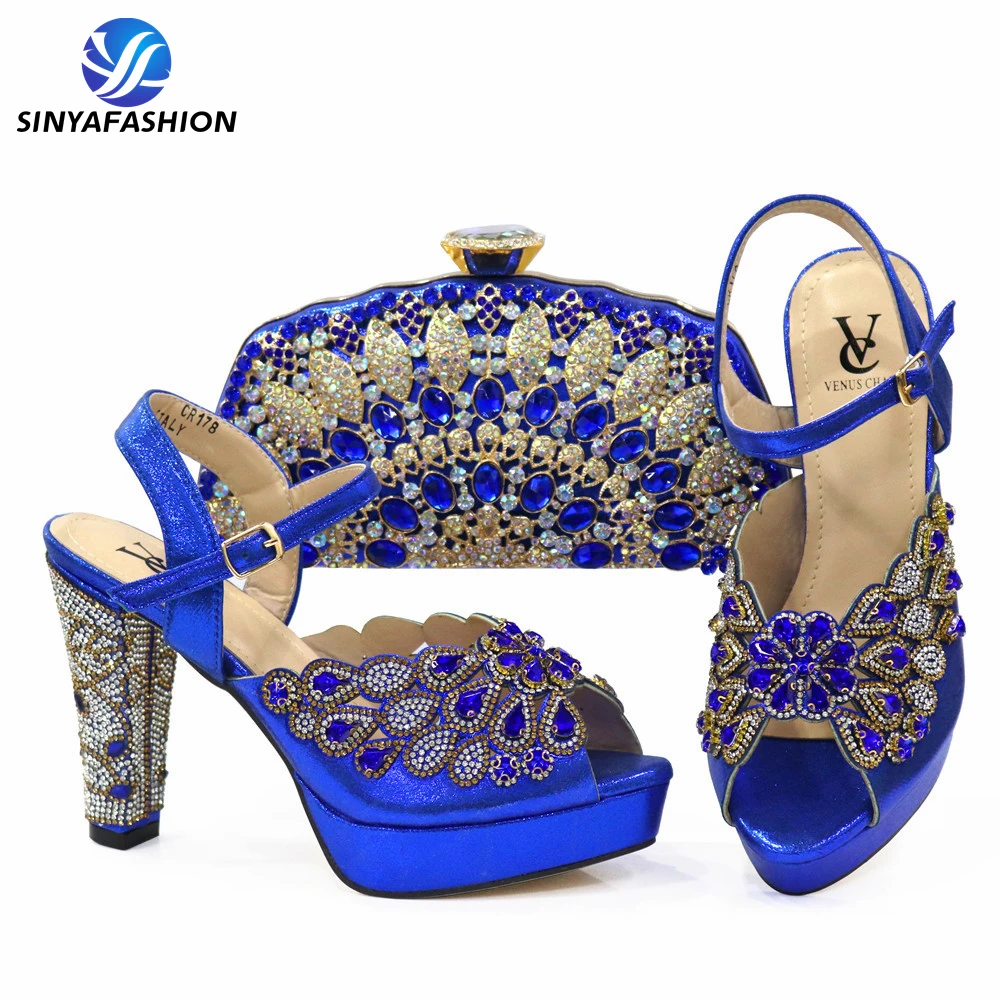 Sandals Shoes And Bag Set Designer African Italian Party Shoes With  Matching Bag