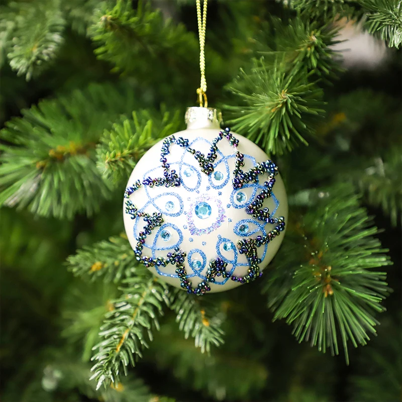 Longstar Factory Sells Christmas Ball Decorations Directly Handpainted