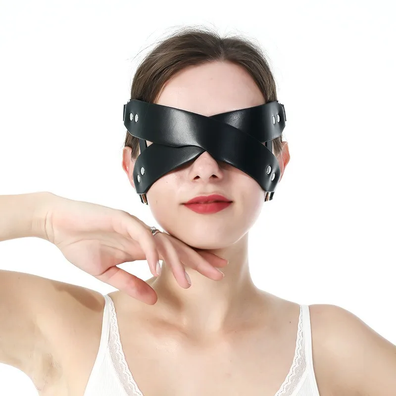 Free Custom Box - Bondage Eye Mask Satin Sexy Cover Sleep Band Soft Tie Blindfold Erotic Slave Restraint Belt Sex Games