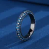 adjustable size Black gold Blue pointed crystal