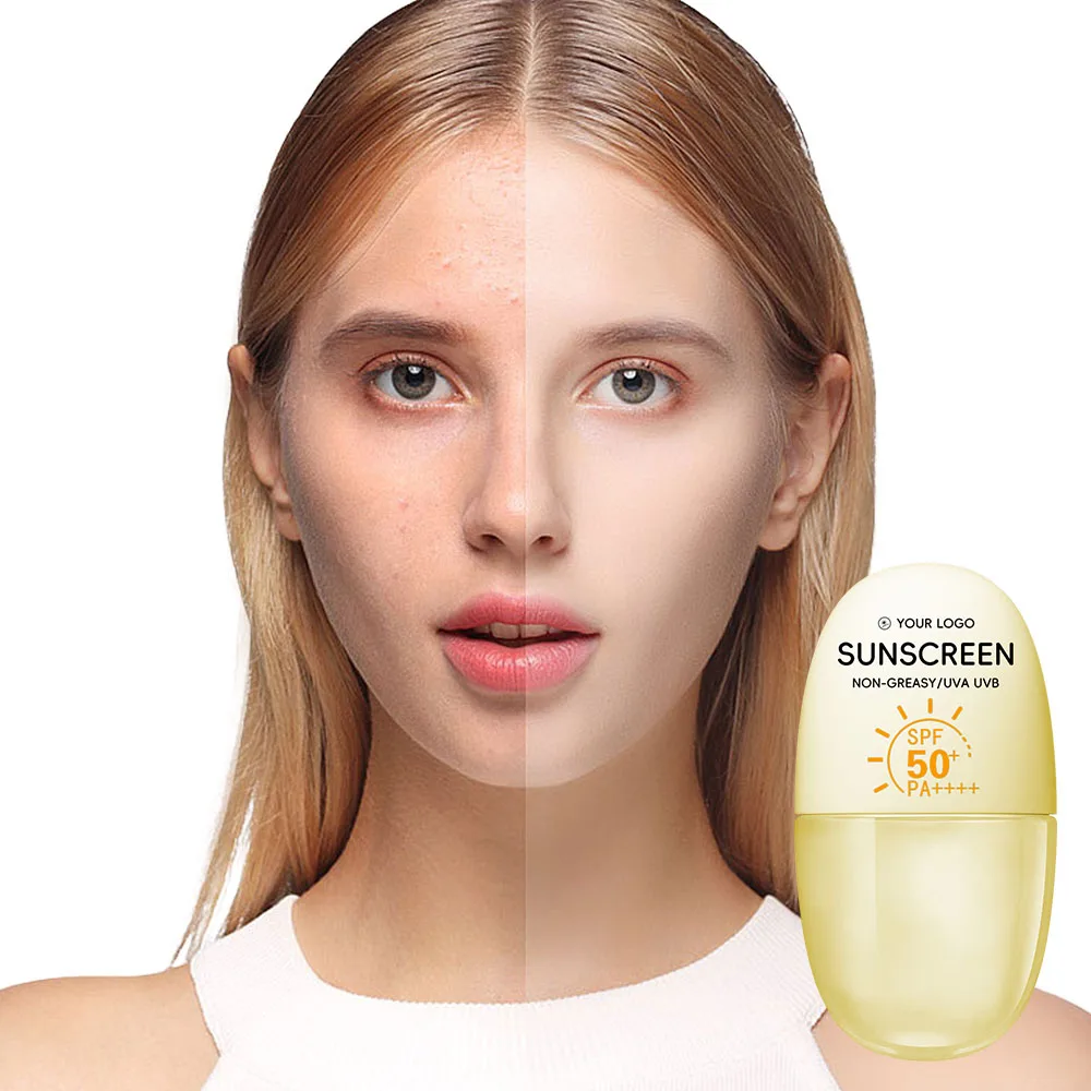 Natural Vegan Sunscreen Lotion Sunblock Spf 50 Safe Glow Moisturizing Waterproof UV Face Sunscreen Cream for Black Skin