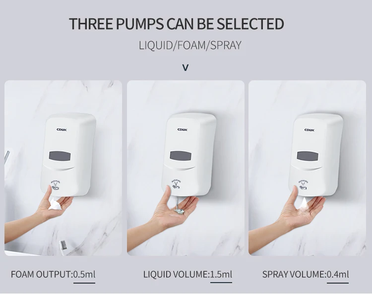 Cdwk Abs 600ml Multifunctional Toilet Urinal Hand Sanitizer Dispenser