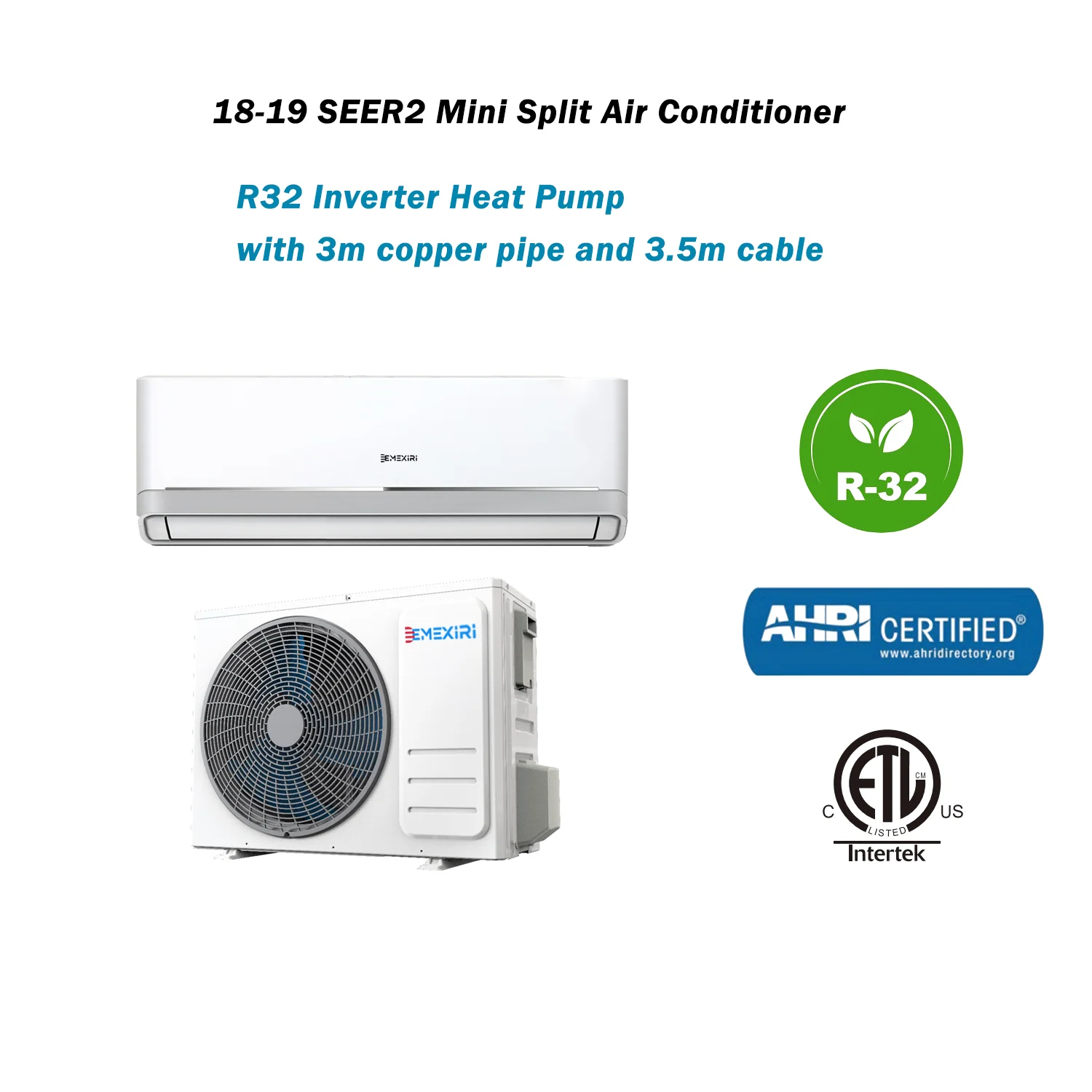 Mini Split Heat Pump, 115V, 60HZ, R32, 12000BTU - detail 8