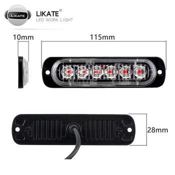 Luz Estroboscópica LED ámbar 8 LED Para Camiones Y Furgonetas - 12V/24V, Muy Visible