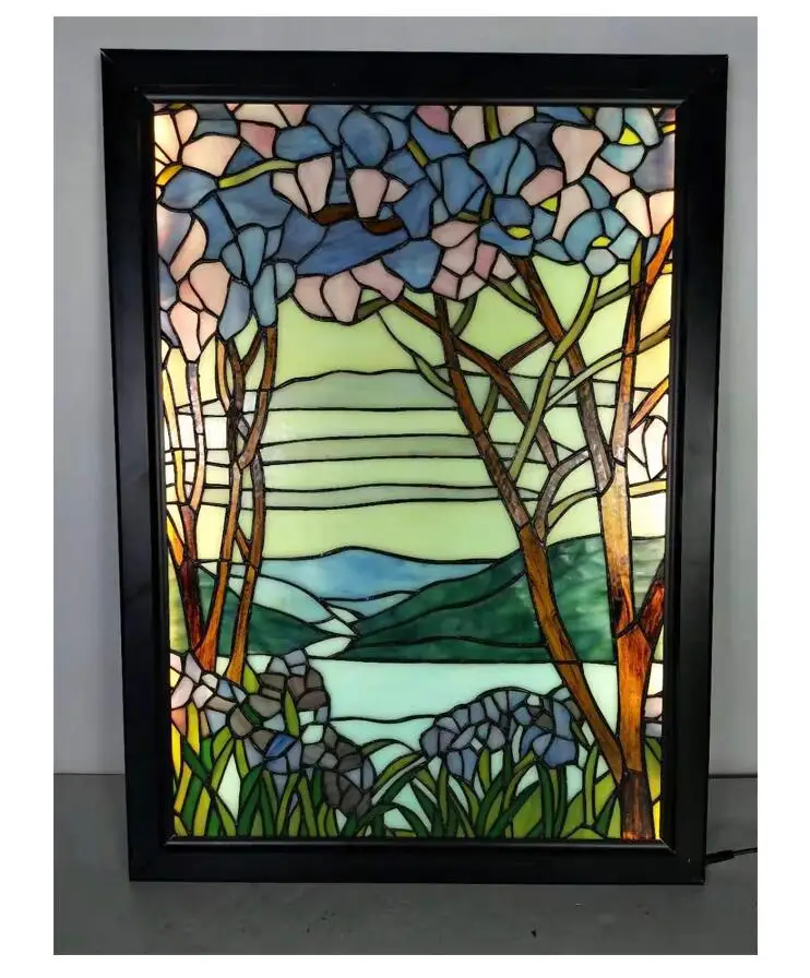 Oem Flower Glass Stain Decor Stained Glass Doors For Sale Rainbow Buy