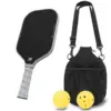 Raqueta negra 1 + 2 pelotas + 1 bolsa de almacenamiento-tx16-002