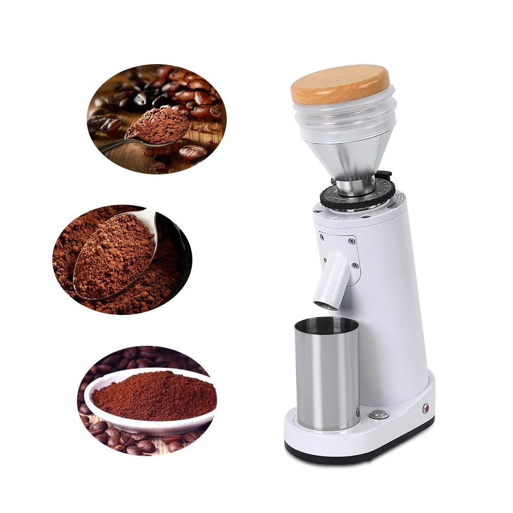 Titanium Alloy Cone Burr 75G Bean Hopper Small Electric Coffee Grinder  Machine