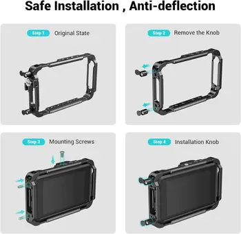 SmallRig Cage for Atomos Ninja Series,Built-in NATO Rail and Cable Clamp Monitor Cage CMA2209 detail image