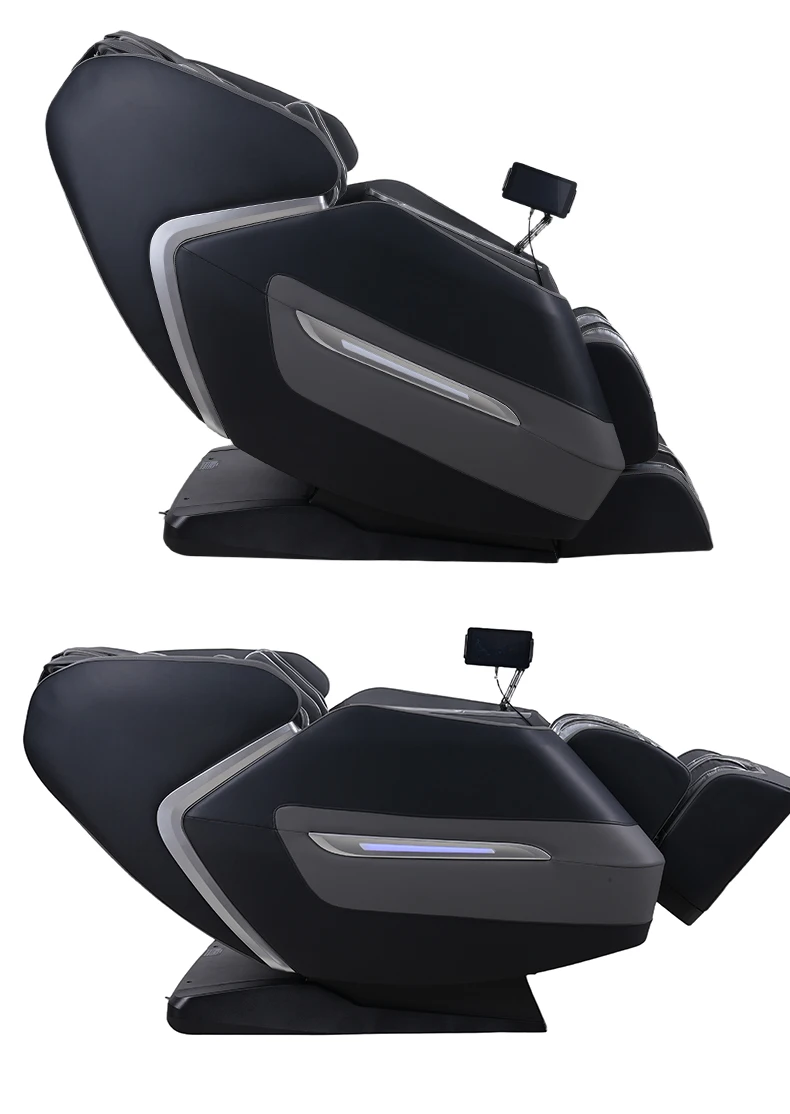 product large electric luxury heating shiatsu kneading zero gravity vibrating 4d full body massage chair with foot roller for home use-2