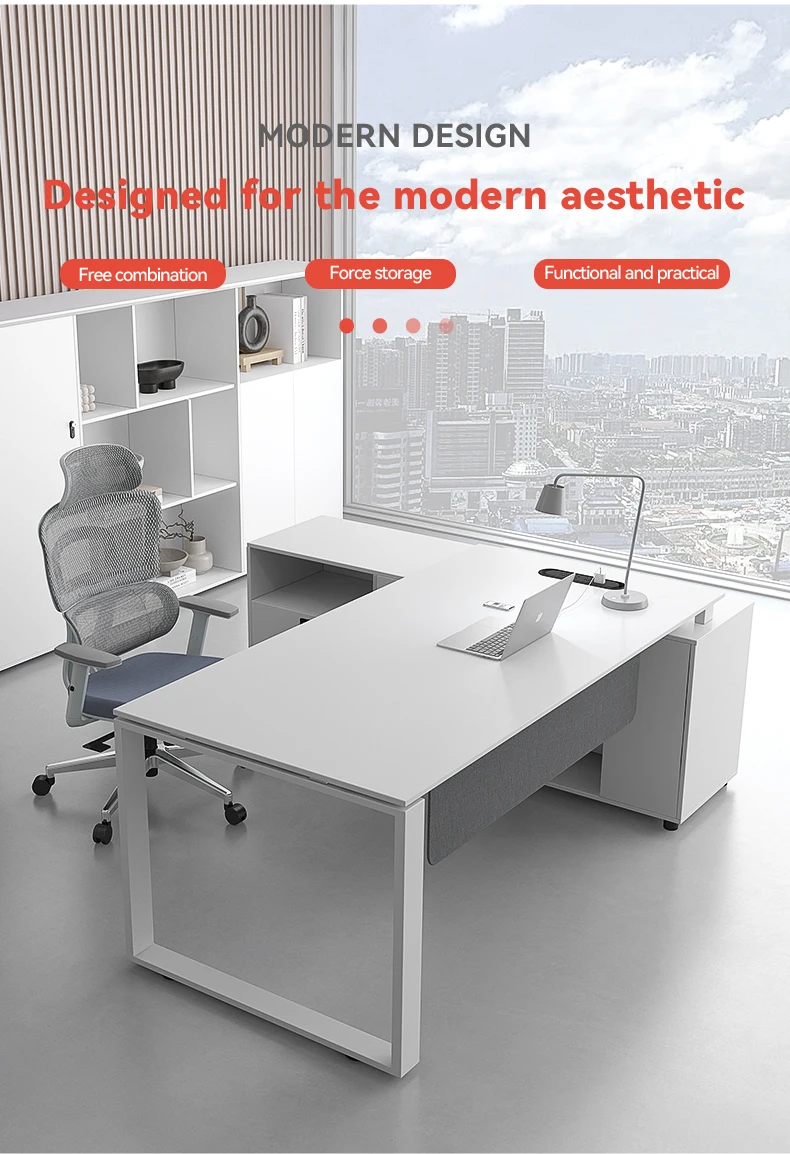 Jieao L Shape Office Furniture Manager Desk Executive Table With ...